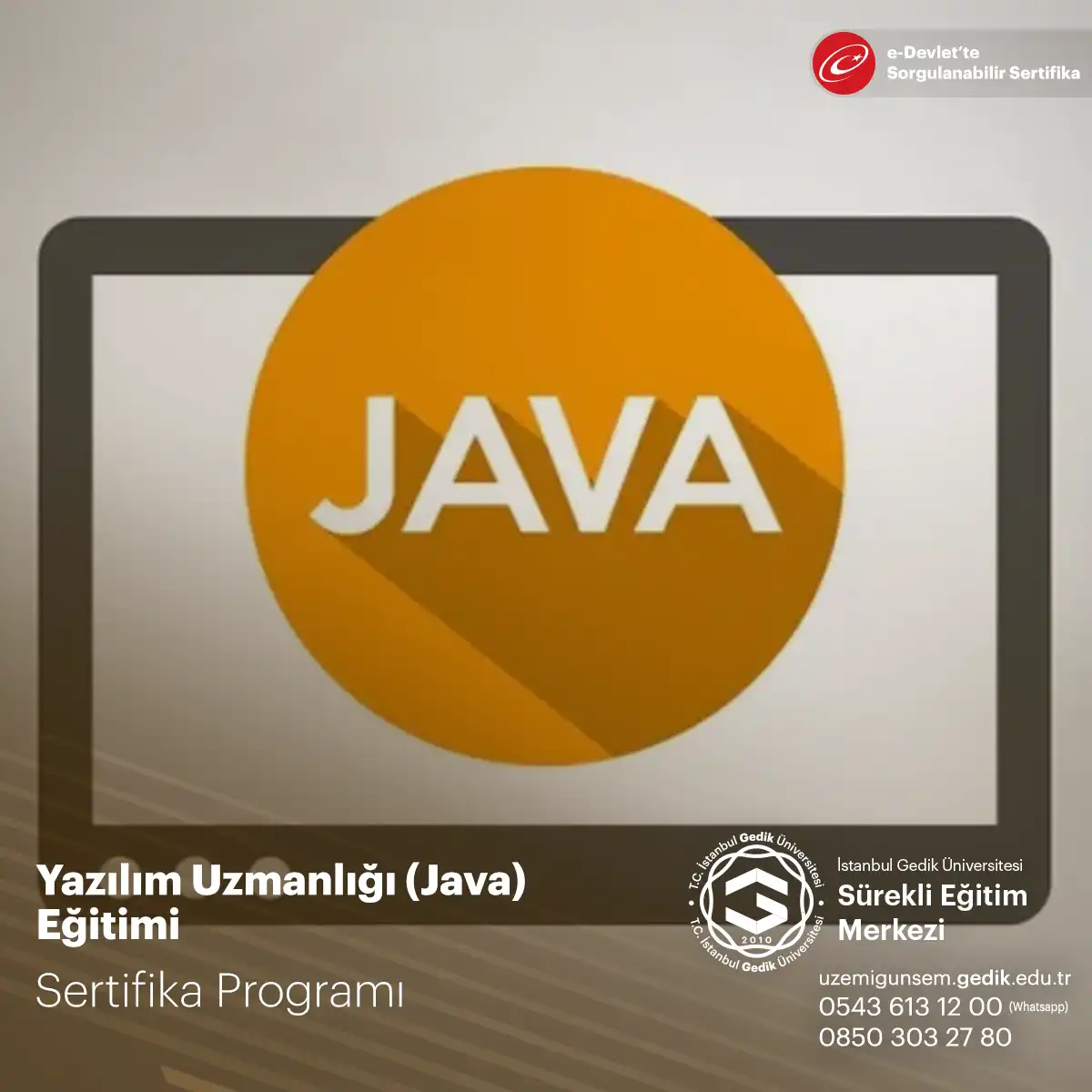 Yazılım Uzmanlığı Eğitimi (Java) Eğitimi 